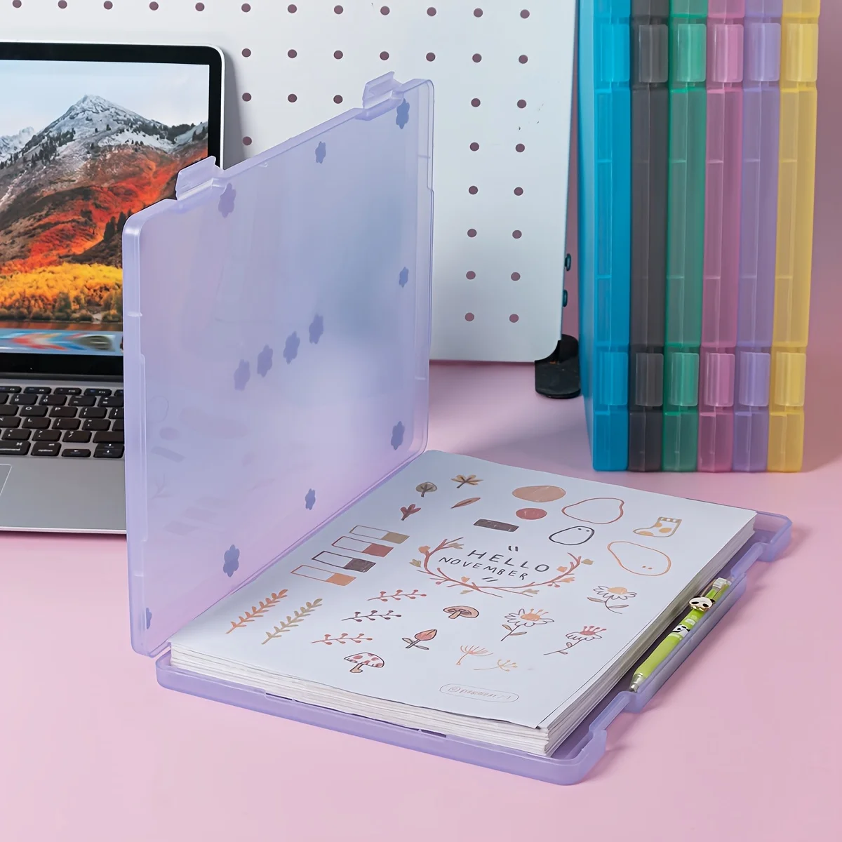 Invoice Storage Box, Office Supplies, Document Folder, Check Receipt, Household Manual, A4 File Organizer.