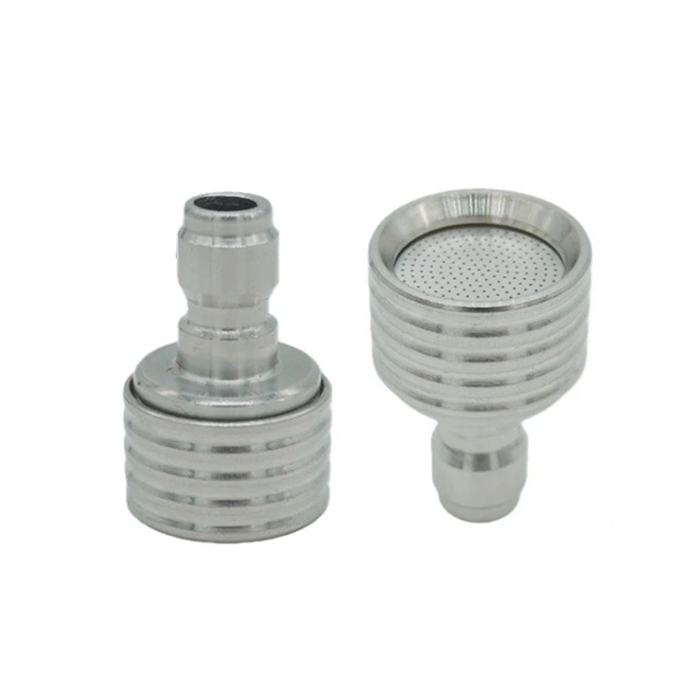 1pc High Pressure Water Washing Nozzle Stainless Steel Shower Head Nozzle 1/4 Quick-Connect Stainless Steel Spray Nozzle