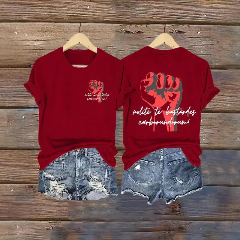 new-2023-women's-v-neck-t-shirt-digital-printing-fashionable-independent-station-cross-border-3d-design-diy-knitting-material