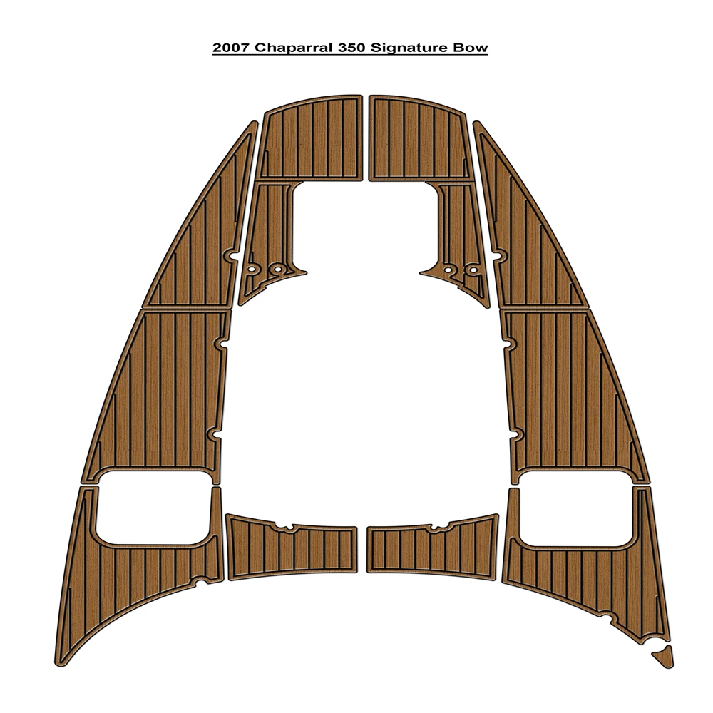 

2007 Chaparral 350 Фирменная подкладка для лука Лодка из пенопласта EVA Искусственный тиковый палуб Пол Seadek Gatorstep Стиль Самоклеящаяся