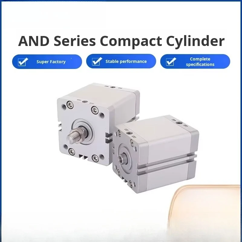 21287 Double-Action Pneumatic Piston Cylinder Standard Compact Aluminum Body Pressure Vessel Core Components