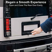 For Hummer H2 2003-2009 Rear Lift Gate Latch Handle Rear Grip Lever Black Tailgate Handle Exterior Textured Lever 15135441