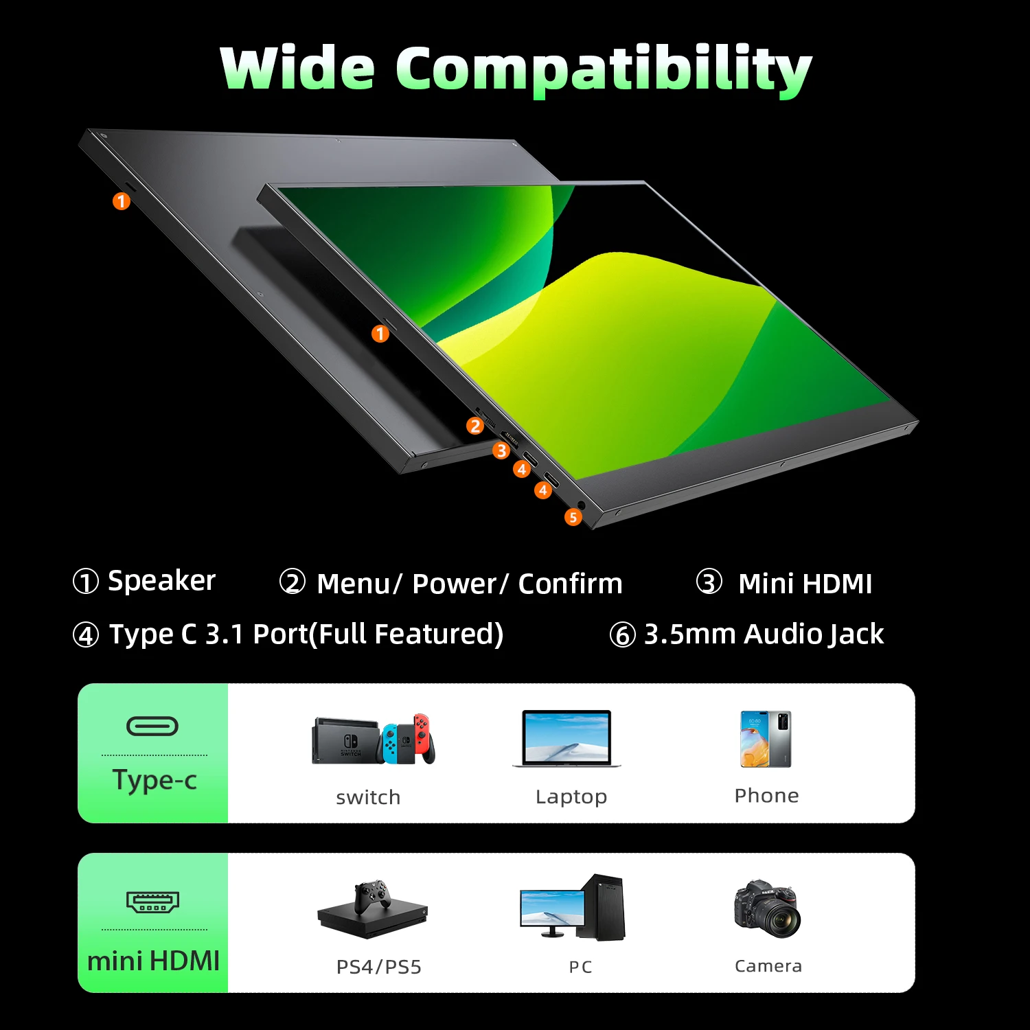 EVICIV 240Hz Portable Gaming Monitor 17.3\