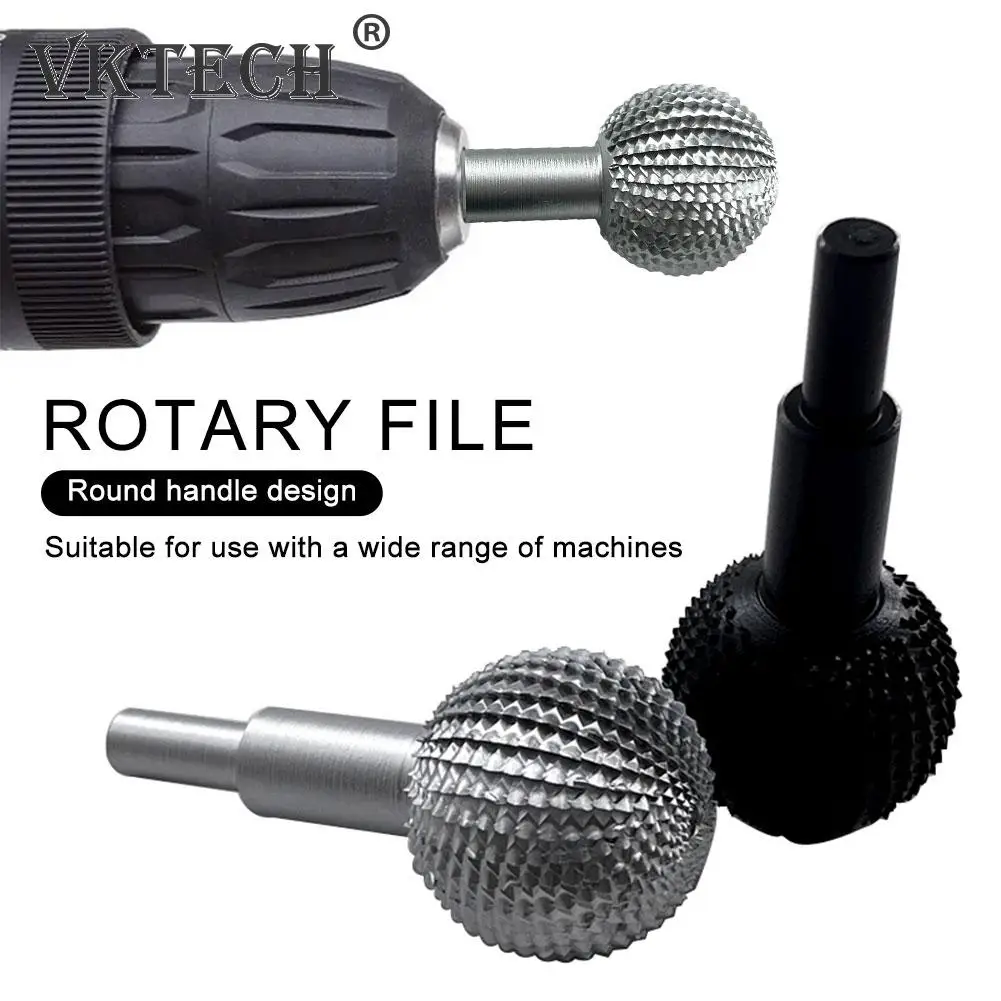 41.2mm Rotary Woodworking Attachment Carbide Burr Ball Rotary Burr Wood Carving Grinding Head Ball Gouge Grinding Head