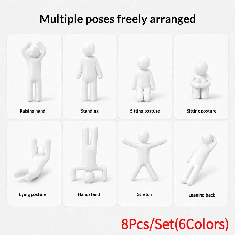 8Pcs/Set 3D Printed Meccha Chameleon Robot Model, Multiple Pose Collectible Figure Toy, Sci-Fi Action Robot Animal Statue.