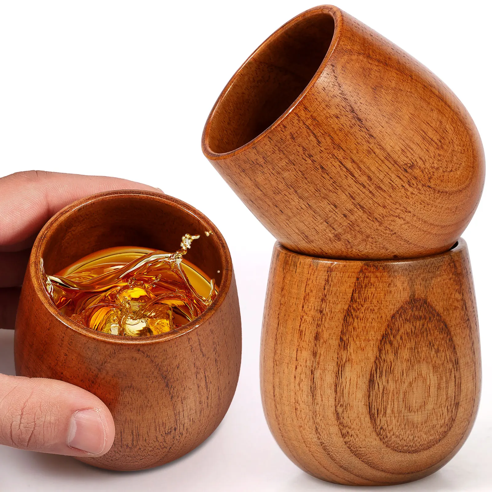 

2 шт. деревянный стакан для питья бурбона 250 мл деревянный стакан для виски креативный стакан для виски бурбон стакан винтажные деревянные стаканы для бурбона