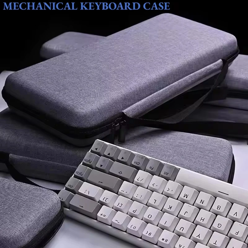 Water-Resistant Keyboard Storage Bag EVA Carrying Case For 60 68 87 98 104 108 Mechanical Keyboard Home Travel Pouch Organizer
