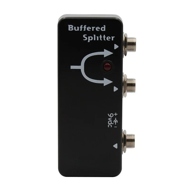 Buffered Splitter Guitar Signal Splitter 1 Input 2 Output, Dual Buffer Effect Pedal for Guitar Signal Distribution