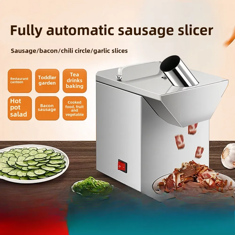 

Commercial Multifunctional Vegetable Cutter Cut Vegetables Bacon Sausage Ham Sausage Electric Slicer