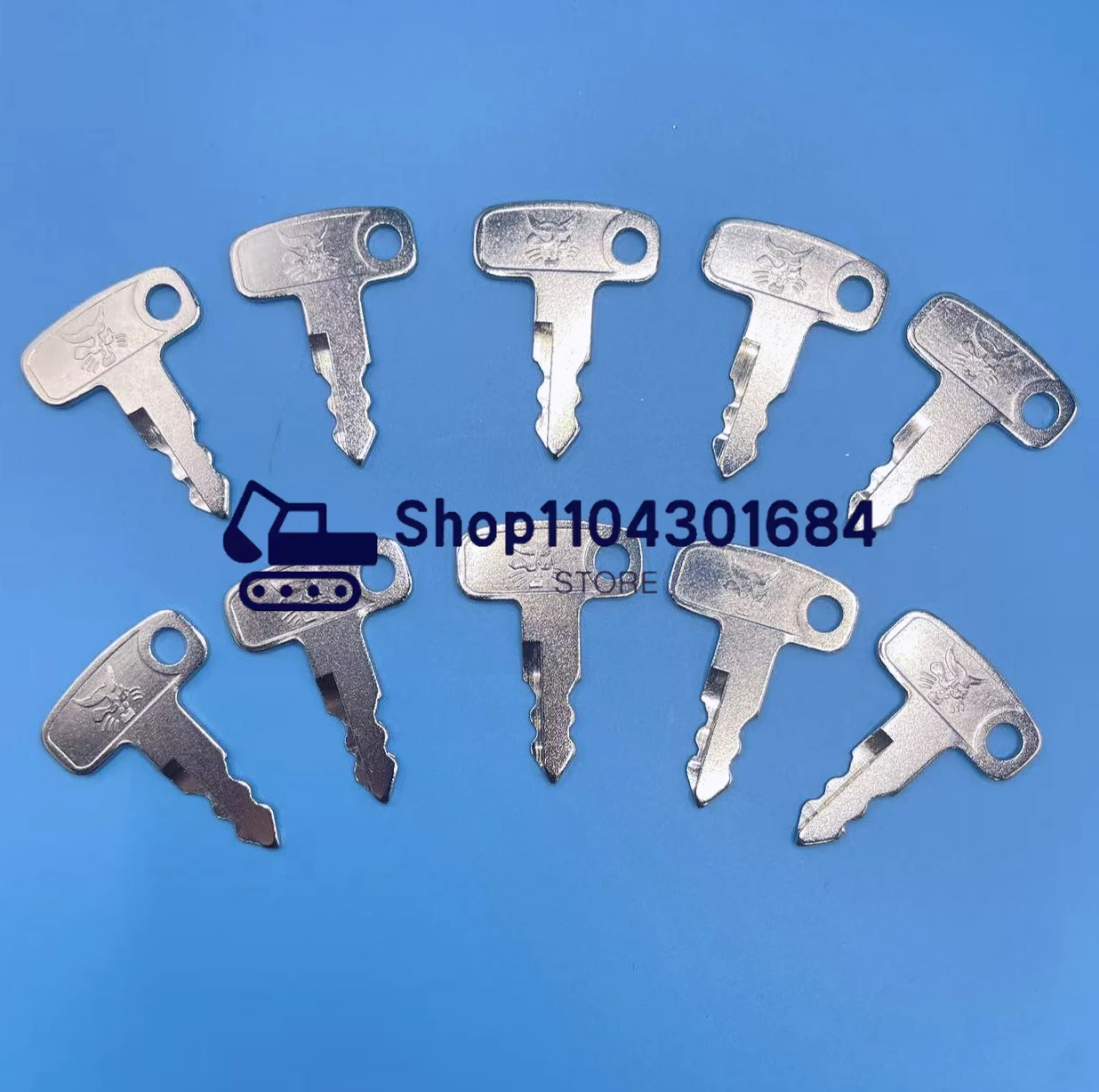 2/5/10pcs Ignition Start Starter Key 7427397 for Kioti Bobcat Tractor Fit CT1021 CT1025 CT2025 CT2025H CT2023 CT2035H CT2040