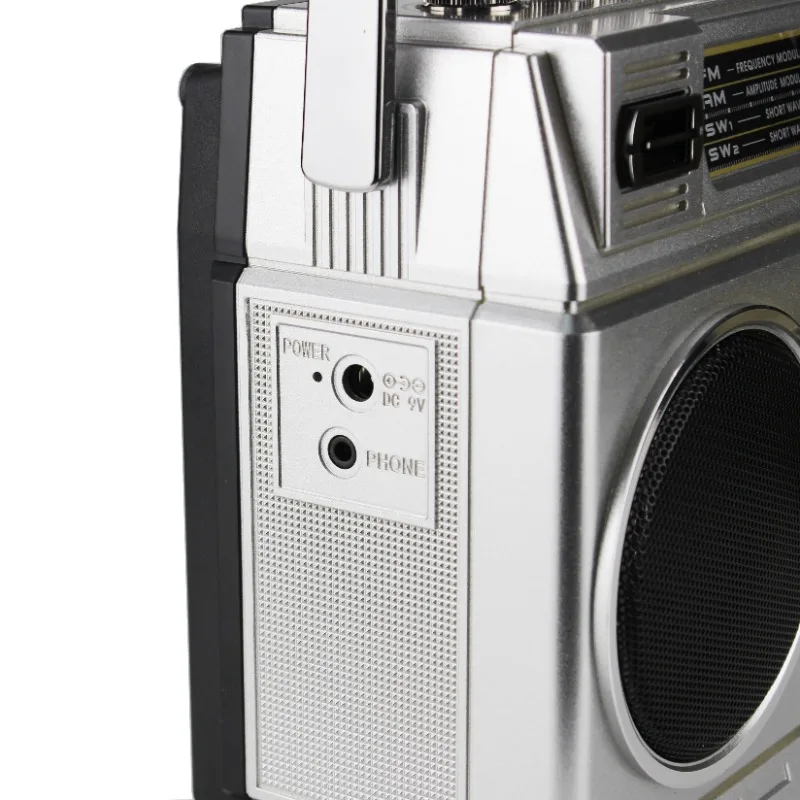 1980'S ريترو كاسيت مسجل لاعب مع Am Fm Sw متعدد الموجات راديو السيارات وقف الشريط لاعب سماعة لاسلكية تعمل بالبلوتوث بطاقة راديو Boombox