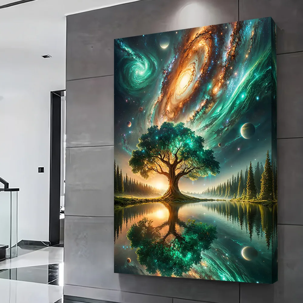 Cosmic Infinity Grove Printing Poster Customizable Pictures Wall Art Canvas Painting for Wand Deko Home Decorations Decoration
