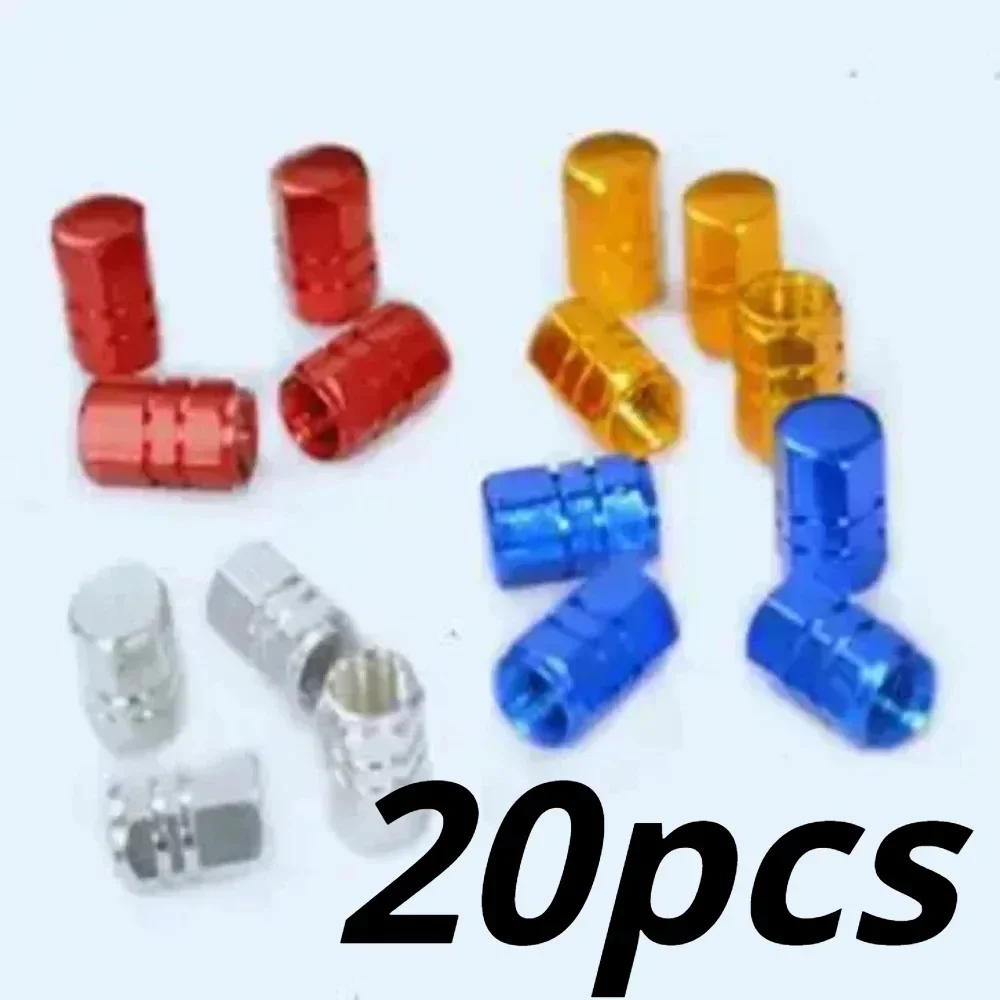20pcs for Auto Supplies Multicolour Aluminum Alloy Valve Cap Valve Car Rim Cover ,