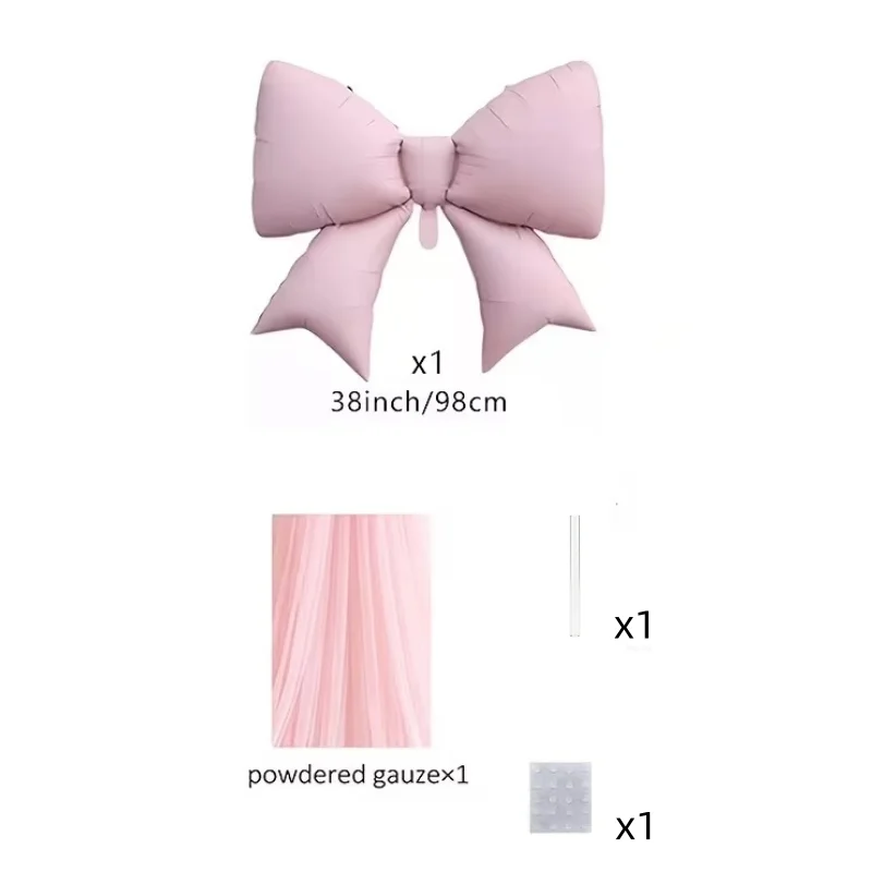Romantisches großes Schmetterlings-Set aus Aluminiumfolienballons und Chiffon, für Hochzeiten, Verlobungen, Junggesellenabschiede, Geburtstagsfeiern. – Detail 7