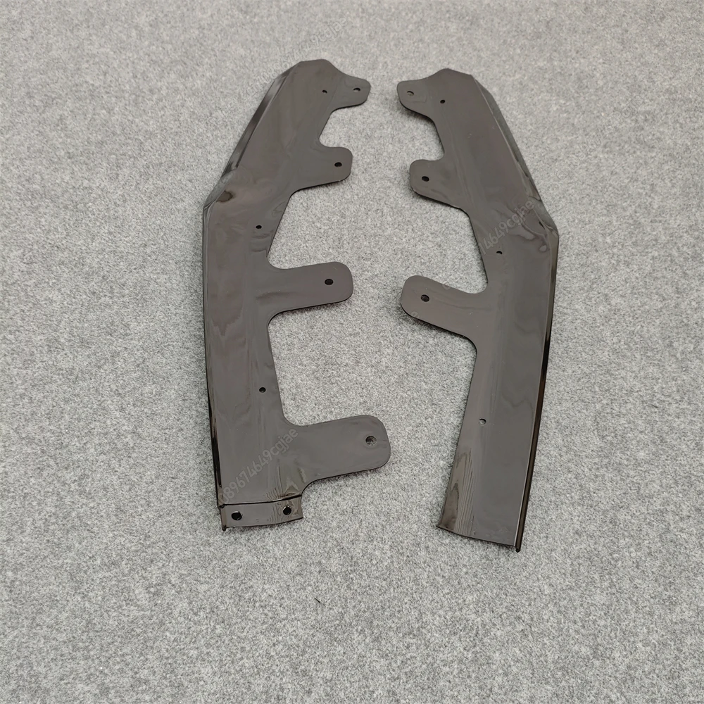 المصد الأمامي الشفاه منحرف الفاصل الذقن الناشر سبويلر ضبط لسيارات BMW X1 U11 iX1 M-Sport 2022-2025 ABS مجموعات الجسم الأسود اللامع