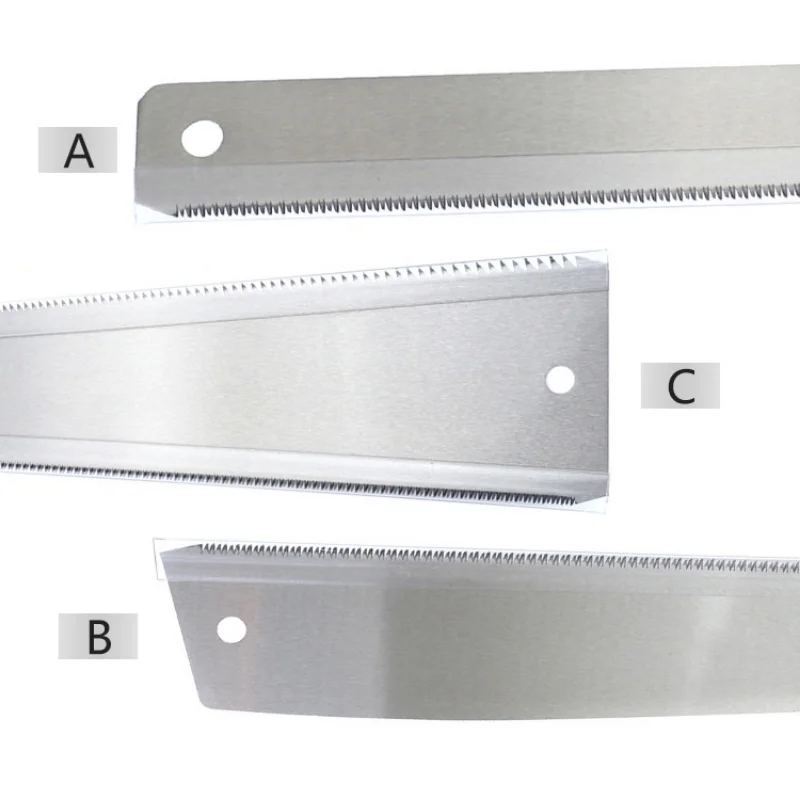 1 مزدوج الحواف سحب المنشار الصلب شفرة مرنة 3-edge الأسنان اليد المنشار للخشب البلاستيك قطع النجارة أداة
