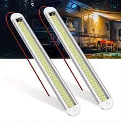 120LEDs Interior Car Reading Light Four-curved Aluminum Shell Car Ceiling Lamp For Van Lorry Truck RV Camper Indoor Dome Light
