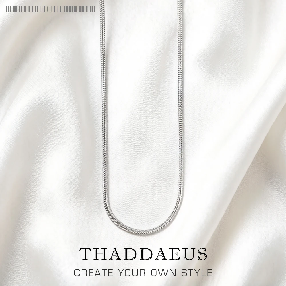 1mm Snake Chain Necklace Brand New Glam Fashion Jewelry Europe Style Soul 925 Sterling Silver Gift For Men Women