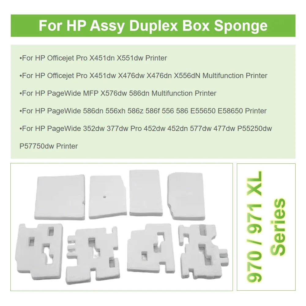 1set HP973 HP974 HP972 HP975 Duplex Module Assembly Ink Maintenance Box Ink Pad Sponge For HP 477dn 477dw 552dw 577dw 577dz