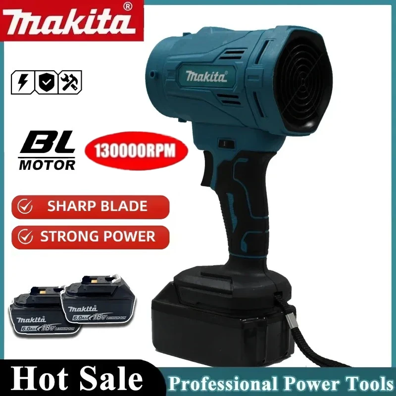 

Makita High Speed Brushless Electric Air Blower 6-Gears Jet Turbo Fan 130000RPM Violent Fan Cordless Air Duster Tool