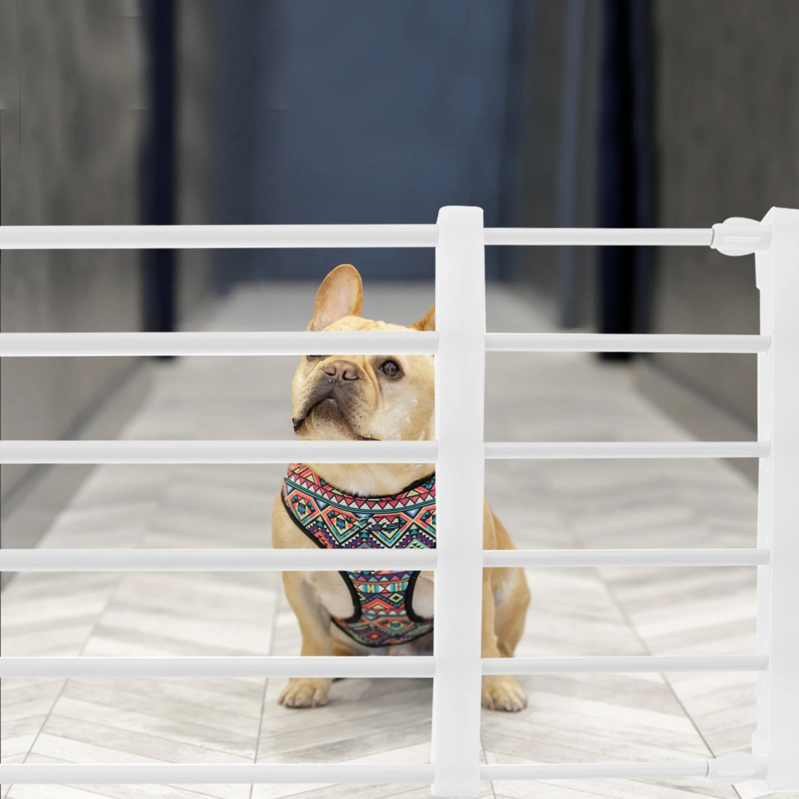 

Railing Pet Fence Baby Dog Puppy Gate Stairs Iron Fencing Indoor Gates for Dogs