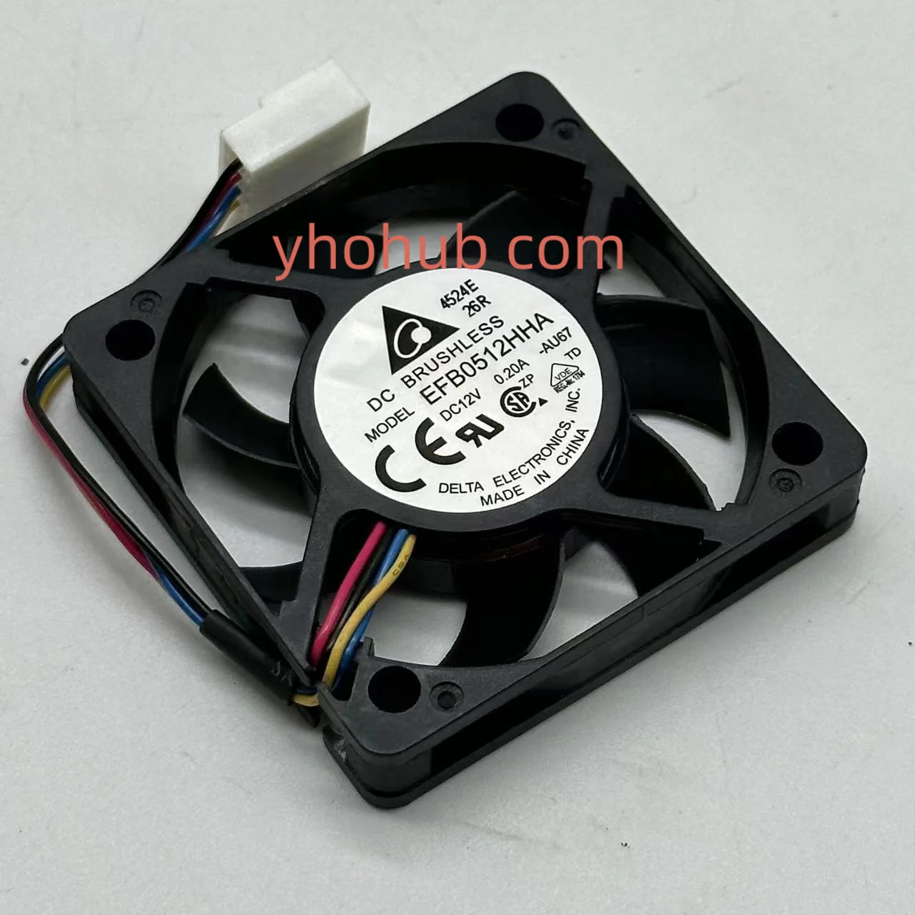 

Delta Electronics EFB0512HHA AU67 DC 12V 0.20A 50x50x10mm Server Cooling Fan