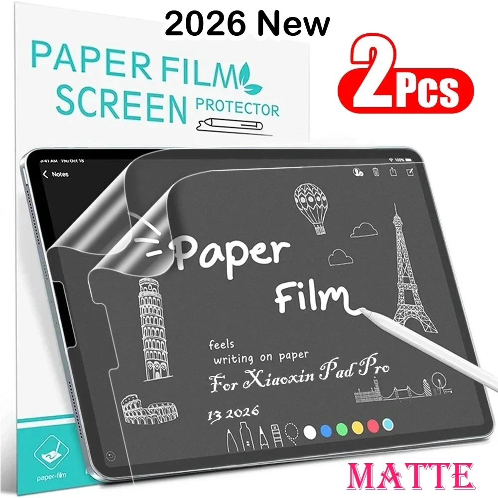2PCS Like Paper Matte Film for Lenovo Idea Xiaoxin Pad Pro 13 GT Gen2 13inch 2026 Tab M11 11 Screen Protector Film Scratch Proof