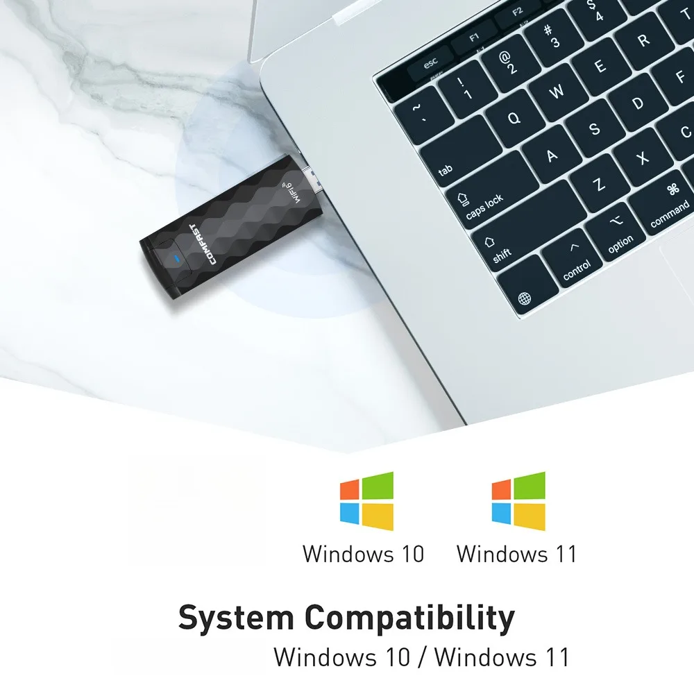 Comfast wifi 6 adapter 2,4g & 5g ax1800 hoch geschwindigkeit rtl8832bu usb 3,0 wifi 6 antena para pc cle dongle netzwerk karte für win10/11