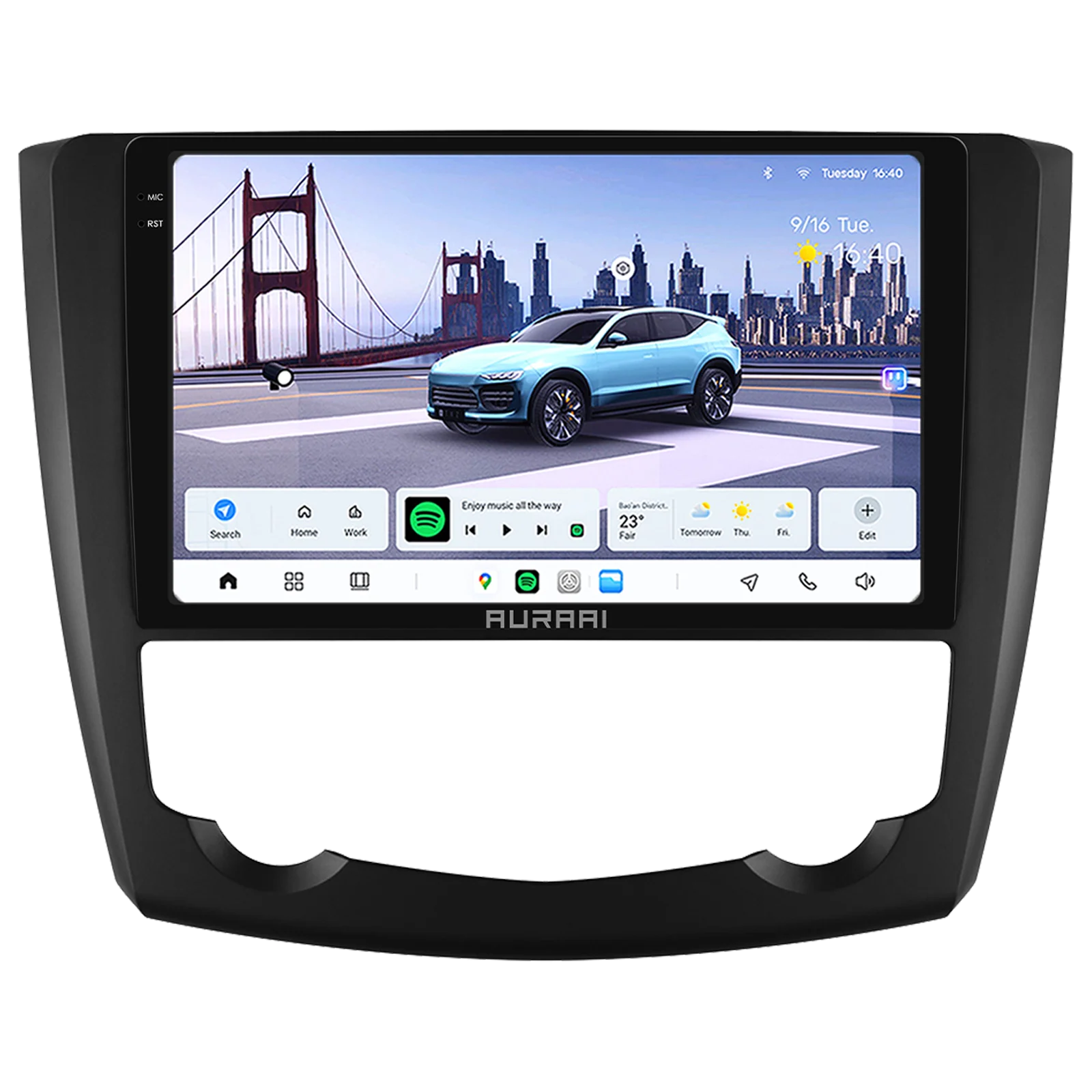 AURAAI 7870 ADAS 360-Kamera Carplay Android Auto Radio für Renault Kadjar 2015 - 2019 Multimedia-Player GPS-Navigation Stereo 2DIN RDS DSP 4G Wifi BT 2K Intelligenter Bildschirm Head Unit