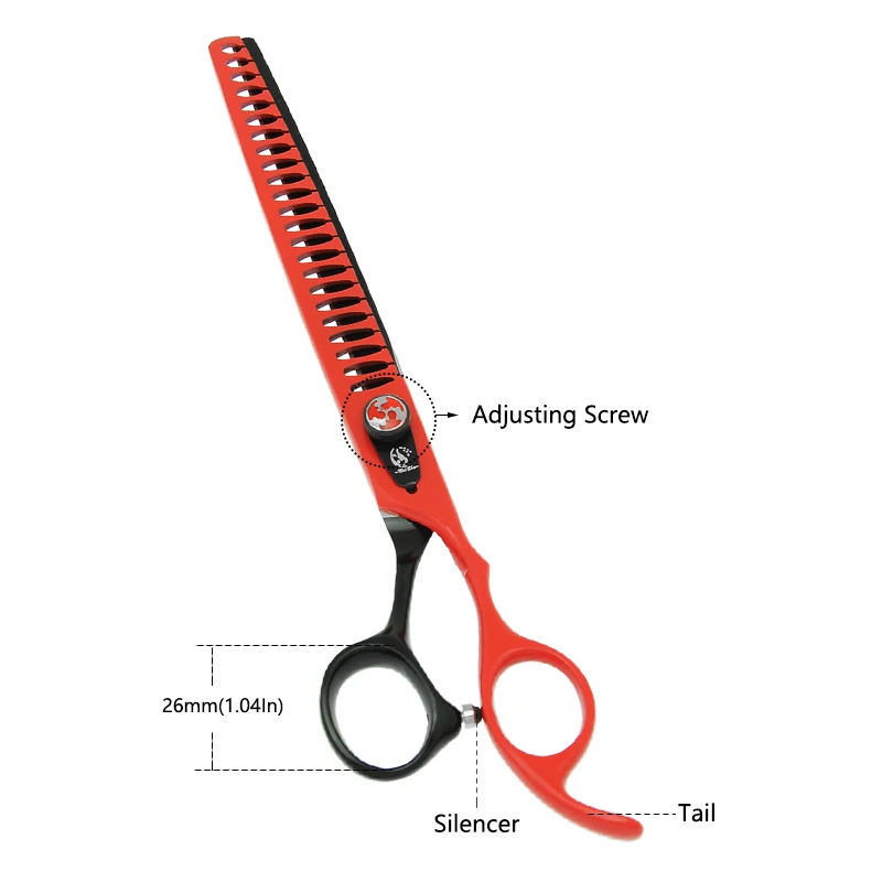 Meisha 8 inch High Quality Pet Grooming Scissors Professional Dog Cat Fish Bone Thinning Shears Puppy Hair Trimming Tools B0059A