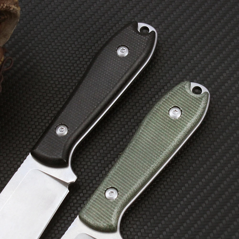 Tunafire-سكين صيد تكتيكي عسكري ، شفرة ثابتة D2 ، تخييم خارجي ، صيد سياحي ، سكاكين مطبخ ، أدوات EDC