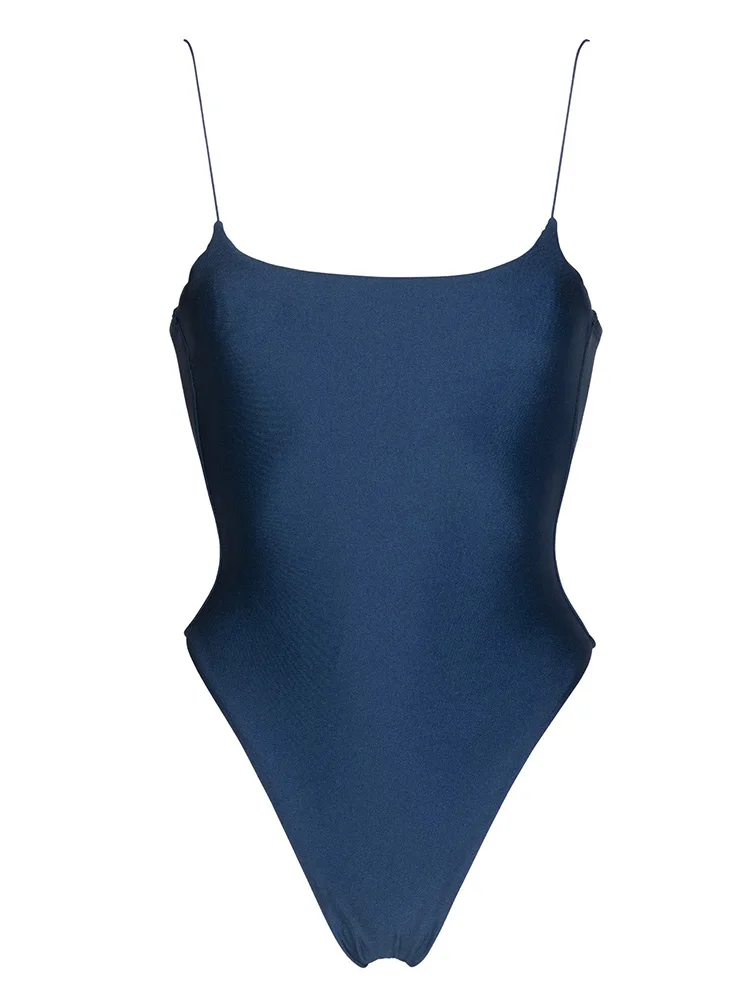 Traje de baño unicolor para mujer, traje de baño de una pieza para mujer, traje de baño de una pieza para vacaciones de verano, Monokini violeta, traje de baño marrón, vendaje