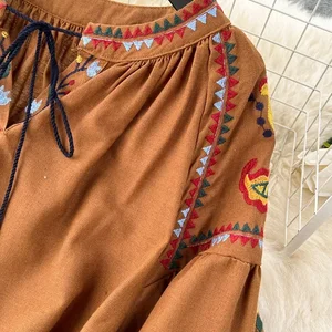 7 principais vendas saia linho bordada - №1