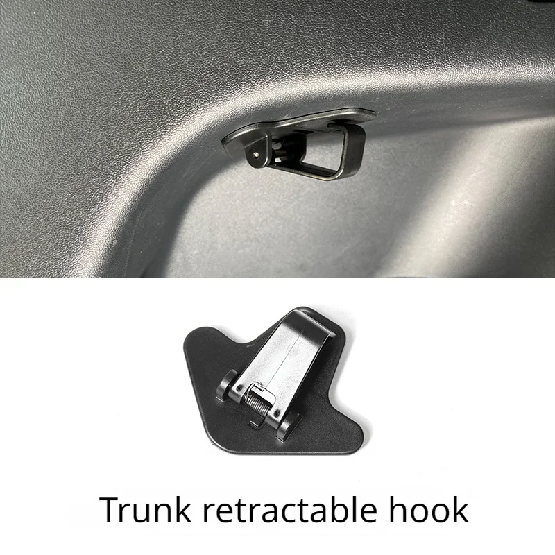 For Tesla Model 3+ Y Interior Modification Functional model3+ 2021-2024 Accessories Car Trunk Luggage Convenient Hook 1pcs/Set