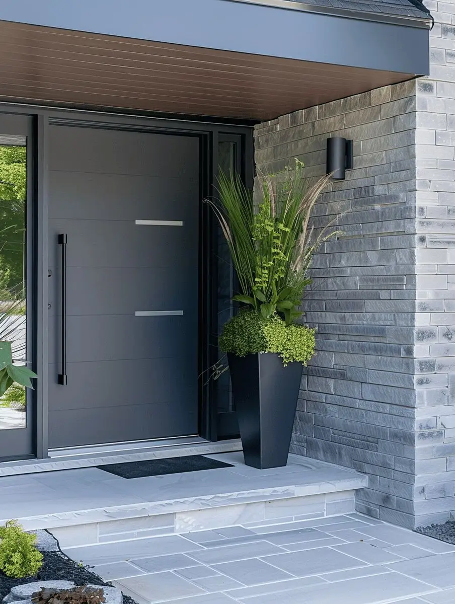 

Factory Price Main Doors for Home Security Modern Design Metal Aluminium Doors Tempered Glass for Villa Custom Entrance Door