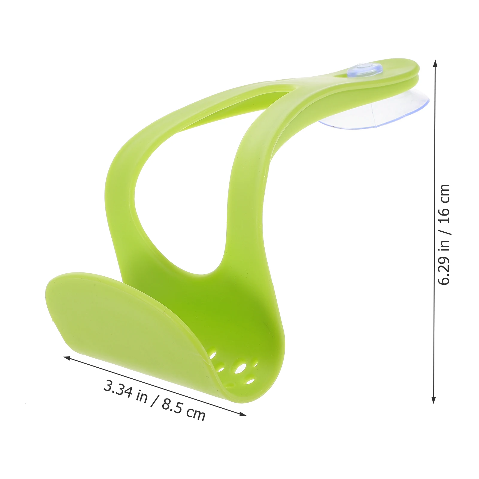 

Kitchen Storage Bag Suction Cup Drain Rack Hanging Organizer Sink Storage Bag For Sink Scrubber Soap Green Plastic
