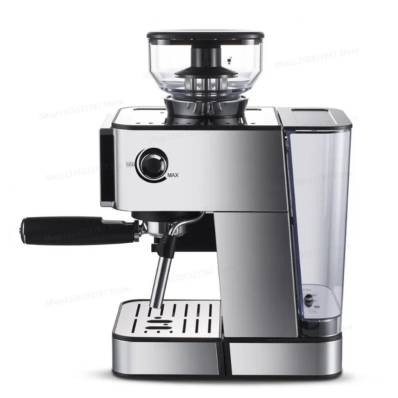 Touch Screen Espresso Press Fancy Coffee Machine, Bean Grinder 3-in-1