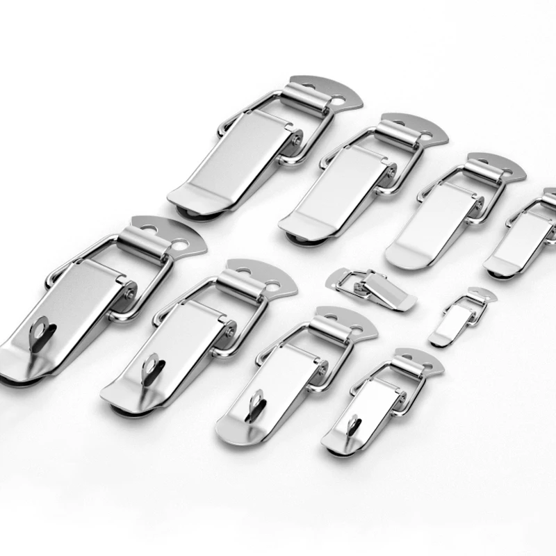 Picture 4: 1pcs 201/304 Stainless Steel Buckles Toggle Hasp Latch Catch Clamp Billed Buckles for Toolbox, Trunk, Chest