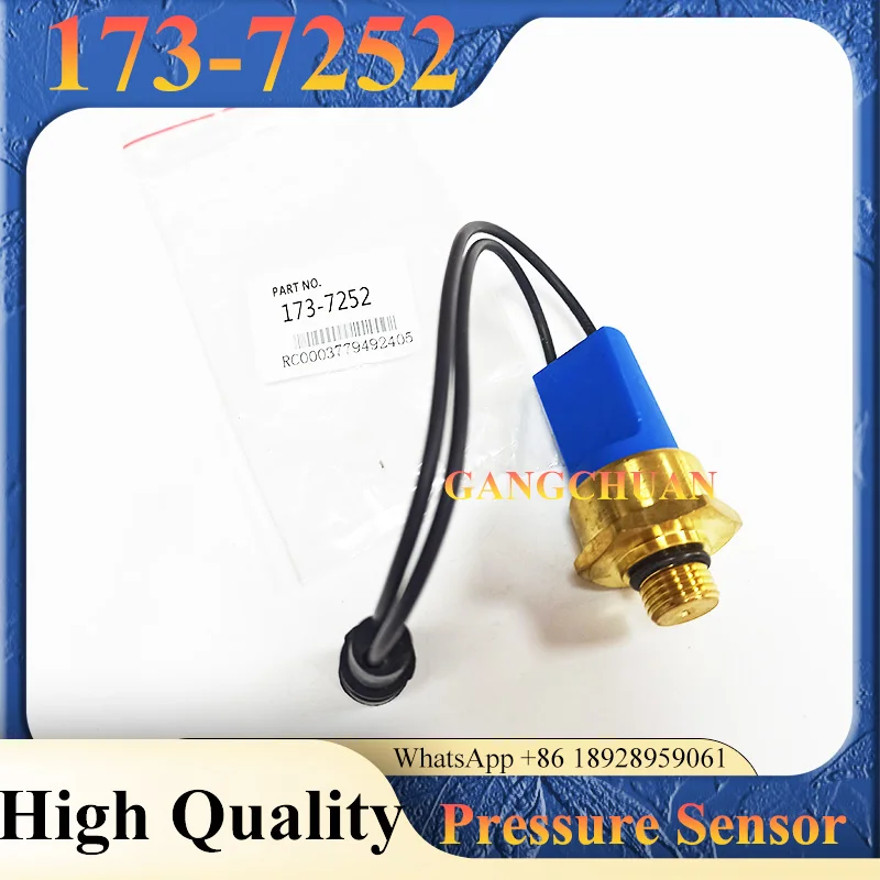 Interruptor del sensor de presión de aceite de alta calidad 173-7252 1737252   Para repuestos de excavadora 12H 120H 135H 140H 143H 160H