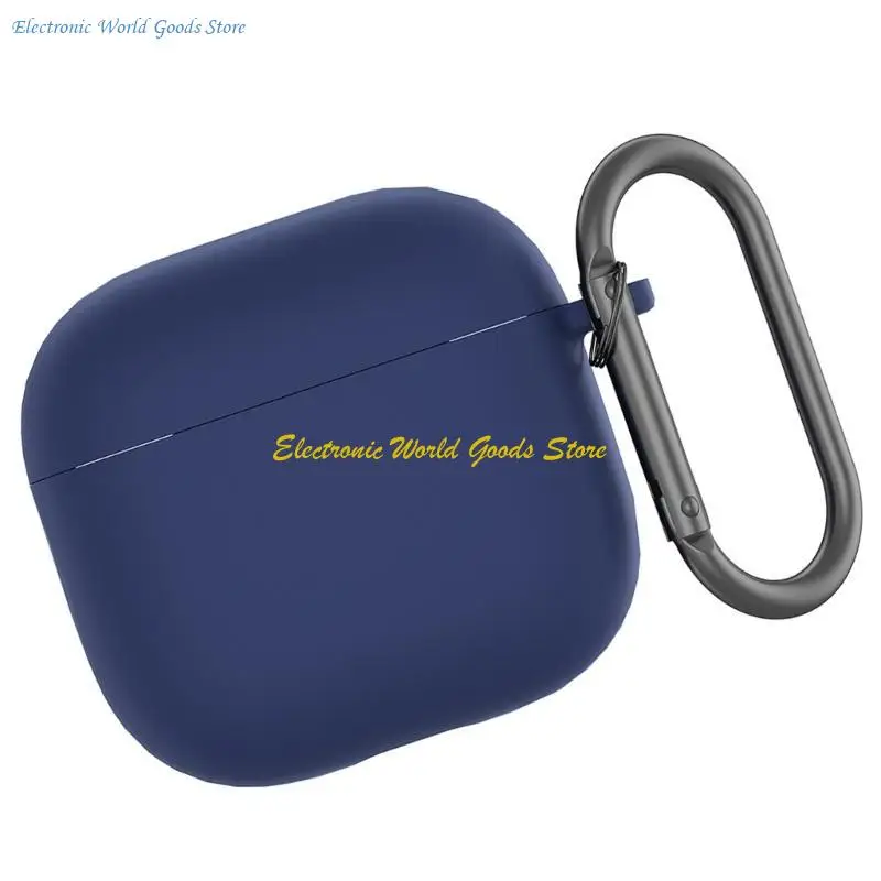 Cubierta protectora silicona líquida A3PD Cubierta a prueba golpes color sólido para auriculares AirPods4