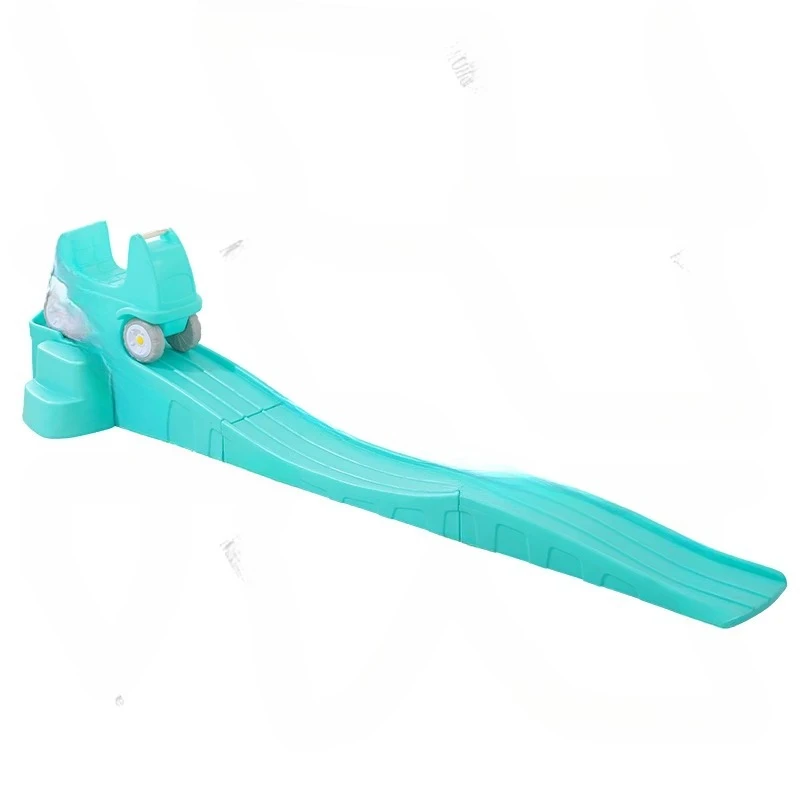 Plastic Toy White Color Roller Coaster Game for Children Children's Sliding Track Sliding Slide Three-stage Sliding Car