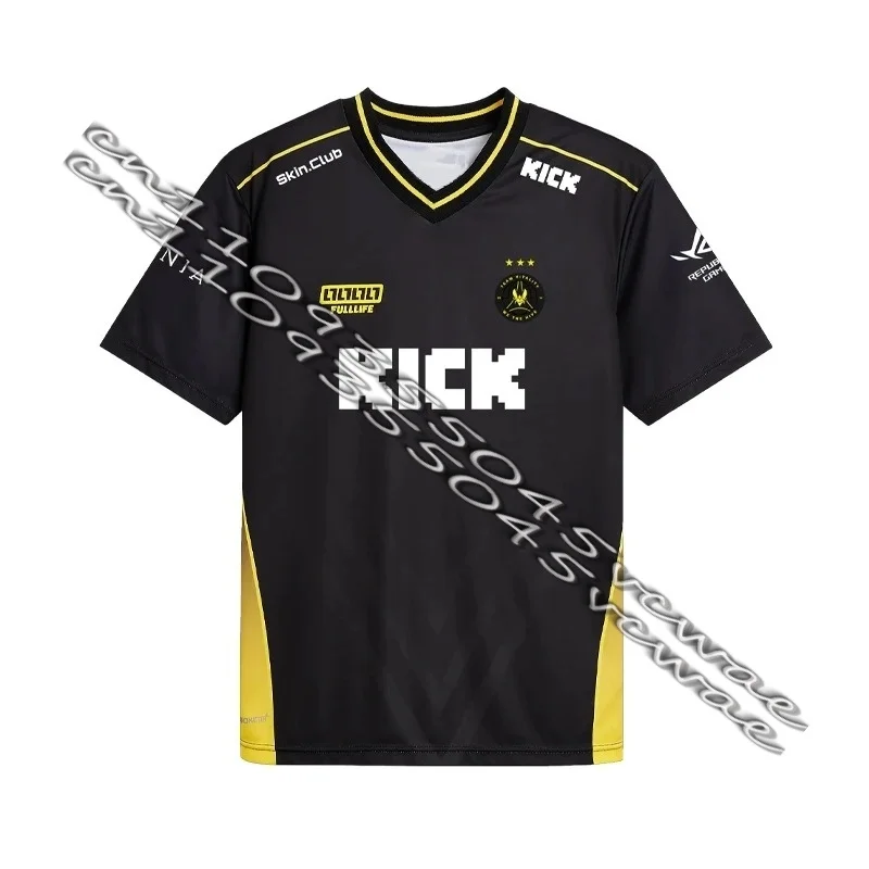 

MOTO Three Stars Vitality Team CS2 EPL Jerseys ZywOo Fans Streetwear Uniform Esports Club 3D Print Round Commemorative T-shirt