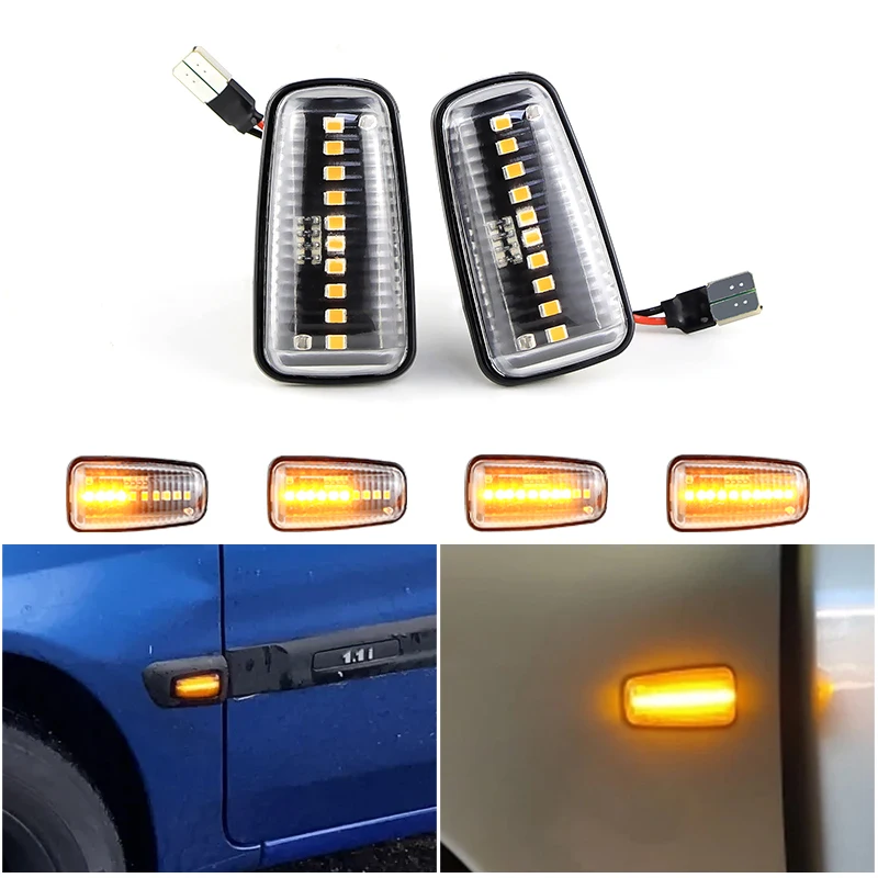 

2x для Peugeot 306 106 406 806 светодиодный динамический указатель поворота, боковой габаритный фонарь для Expert Partner Citroen Berlingo Jumpy Saxo Xantia