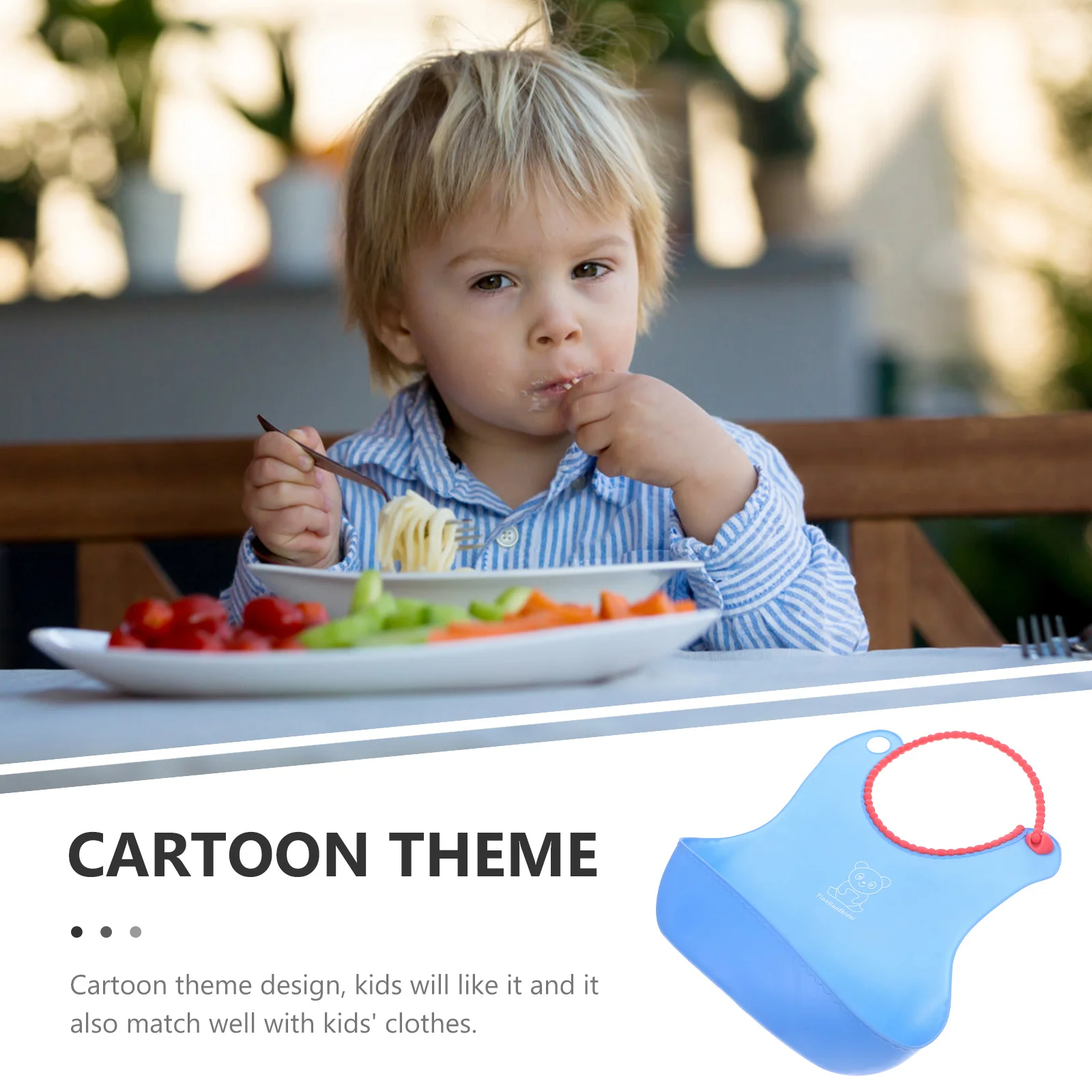 

Baby Silicone Bib Adjustable Waterproof Feeding Bib for Toddlers Boys Girls Deep Soft Stain Resistant Easy Wipe