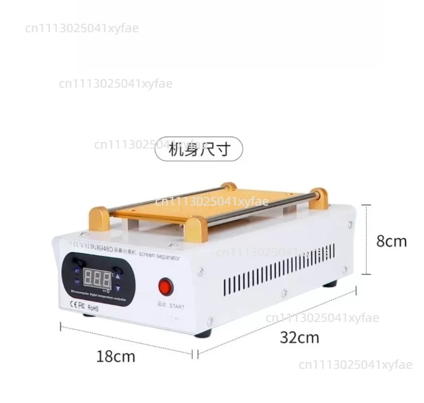 9-inch LCD Screen Separator Machine Vacuum Heating Plate for Phone Repair