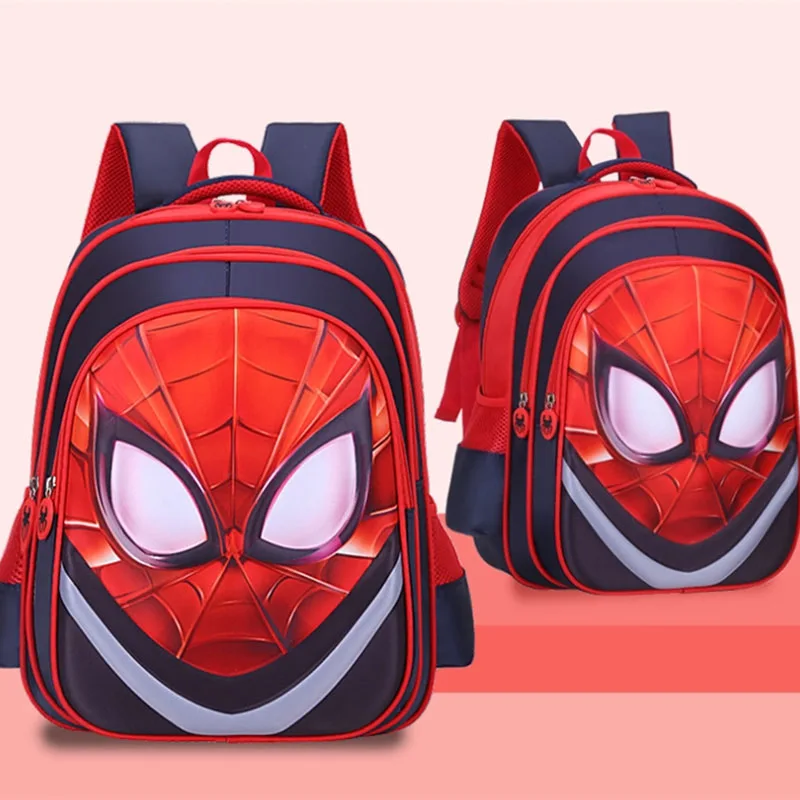 Marvel Avengers Anime Backpack Iron Man America Superman Batman Cartoon Captain Kindergarten School Bag for Boys Schoolbag Gift