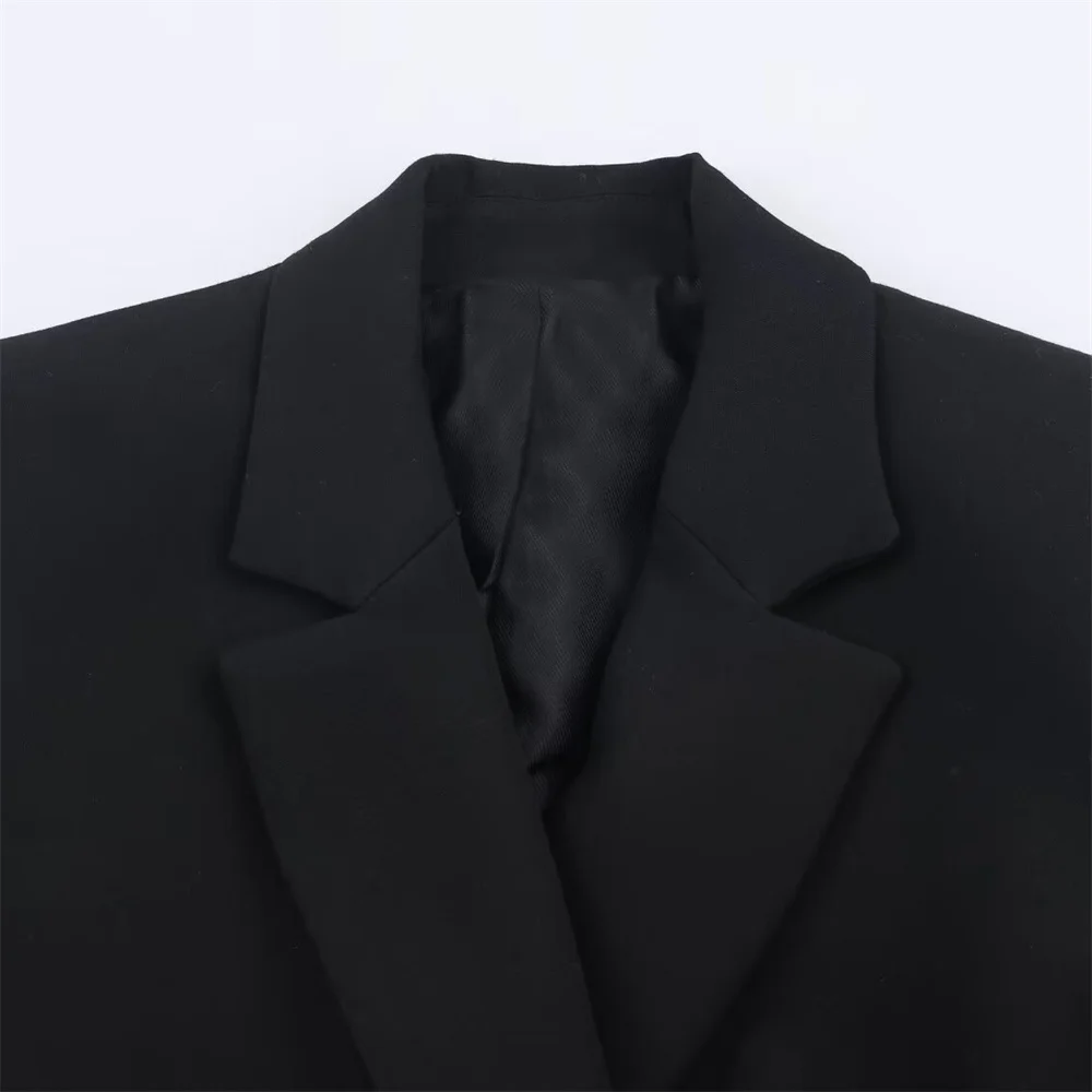 منتجات الخريف الجديدة للملابس النسائية: بدلة تزيين بإبزيم وربطة عنق على الكتف وسراويل عالية الخصر مستقيمة الساق #6