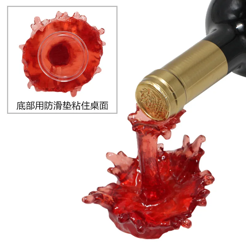 Unique Waterfall Wine Stand - Modern Resin Rack for Bar & Home