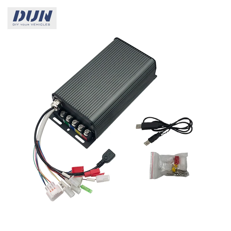 SVMC7260-M 60A  48-72v Hall BLDC Motor Controller With USB Cable For for QS Hub Wheel Motor