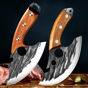 Stainless steel butcher knife with wooden handle dwinging knife cutelo cutelo kitchen kitchen kitchen knife 12 Main Sales Cutelo - №12